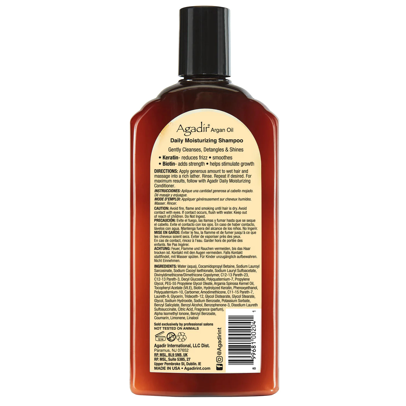 Agadir Argan Oil Daily Moisturizing Shampoo 12.4oz.
