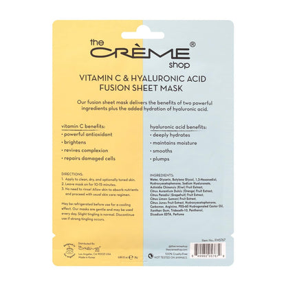 2-in-1 Vitamin C + Hyaluronic Acid Face Mask