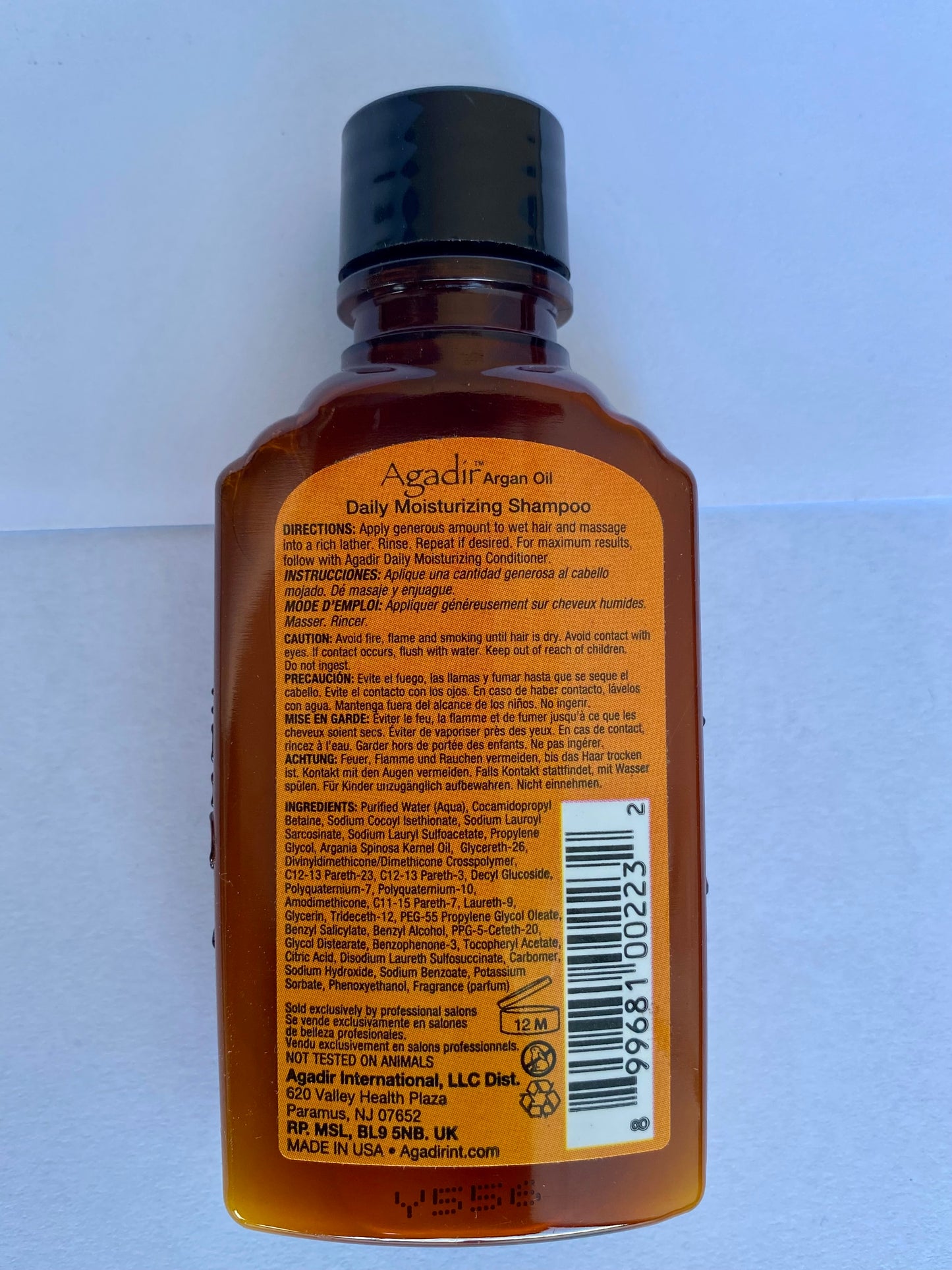 Agadir Argan Oil Daily Moisturizing Shampoo 2.25oz.
