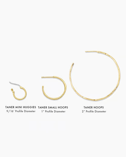 Taner Small Hoops (Gold)