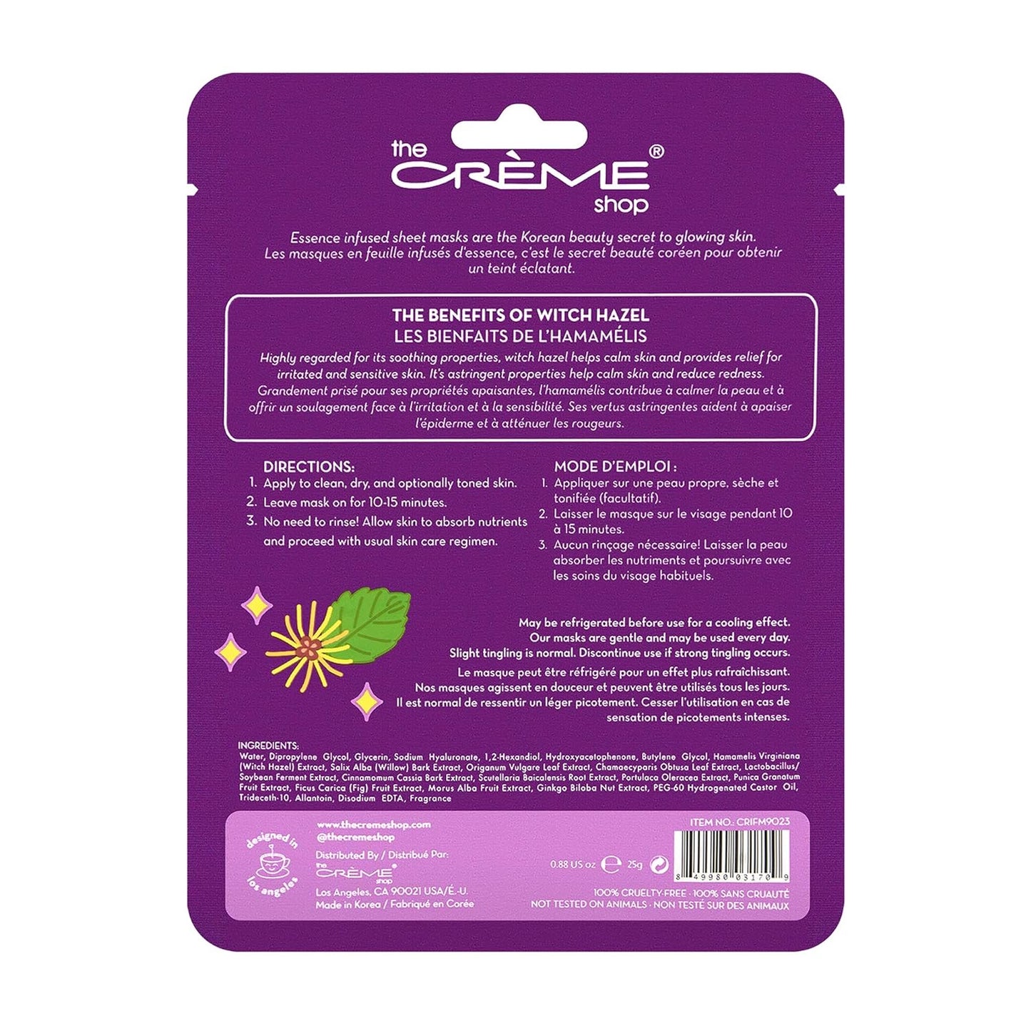 Witch Hazel Face Mask